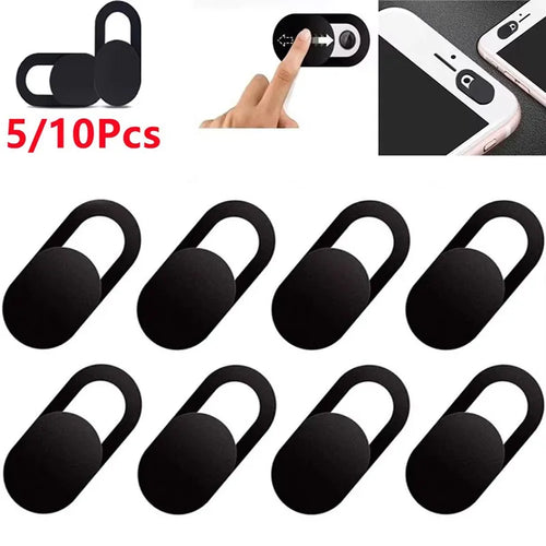1-200pcs Webcam Cover Shutter Magnet Slider Plastic Camera Cover for iPad Tablet  Pc Camera Mobile Phone Lenses Privacy Sticker